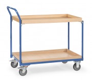 Chariot de manutention à 2 caissettes