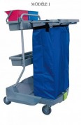 Chariot de ménage compact en polypropylène