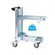 Chariot de mise en rayon à niveau constant - 180 kg ou 330 kg - 400 x 600 mm ou 600 x 800 mm