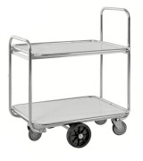 Chariot de préparation de commande à 2 tablettes