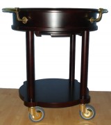 Chariot de service rond