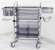 Chariot de soins inox