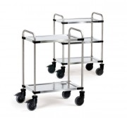 Chariot inox de cuisine