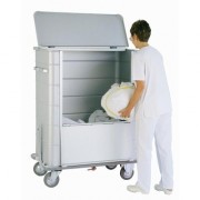 Chariot conteneur à linge en aluminium - De 700 à 980 L
