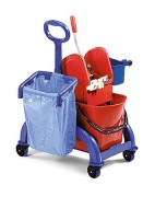 Chariot ménage 2 seaux de 15L