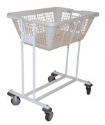 Chariot porte-corbeille à linge