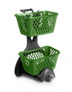 Chariot porte panier recyclable