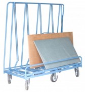 Chariot porte panneaux 6 roues