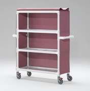 Chariot pour le transport du linge sale et propre