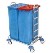 Chariot tri sélectif sur roulettes