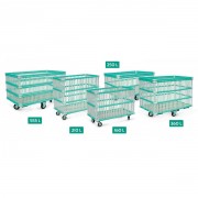Chariots moplen pour le tri du linge sale
