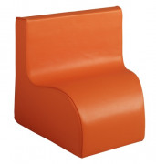Chauffeuse d’angle 30° MODULO – Déhoussable - Assise : 170 mm à 400 mm - Revêtement tissu enduit PVC