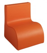Chauffeuse maternelle 1 place – Déhoussable – Assise : 170 mm à 400 mm - Revêtement tissu enduit PVC