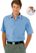 Chemise homme popeline manches courtes 