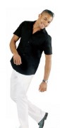 Chemise homme stretch manches courtes personnalisable
