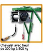 Chevalet avec treuil 500 kg 