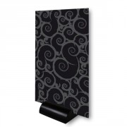 Chevalet de table sur socle PVC noir