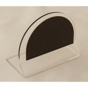 Chevalet de table transparent neutre