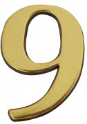 Chiffre adhésif doré