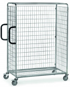 Cloison arrière en treillis pour chariot - L.650 x H.1225 mm