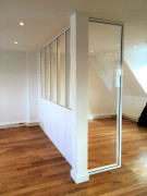 Cloison de bureau sur allege - semi-vitrée