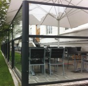 Cloison de terrasse télescopique