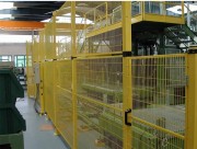 Cloison grillagée industrielle réglable en hauteur