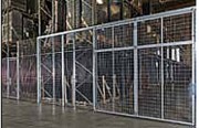 Cloison industrielle grillagée
