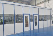 Cloison monobloc amovible