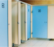 Cloison sanitaire stratifié massif