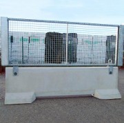 Clôture chantier grillagé avec stabilisateur béton - Dim. L293 x l50 x H110 cm