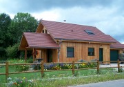 Clôture poteau bois