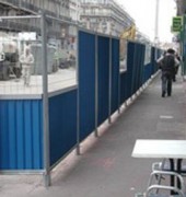 Clôtures mobiles - 2x2 bardées et semi-grillagées