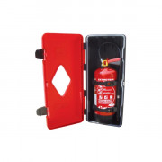 Coffret pour extincteur DESAUTEL Promax 6V - Résine de polypropylène - Dim. extérieures : H.675 x L.310 x P.250 mm