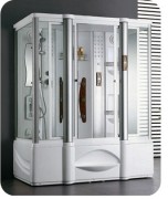 Combiné douche baignoire 2 places