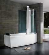 Combiné douche baignoire à pieds réglables