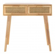 Commodes en bois et rotin