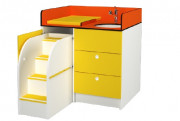 Meuble de change avec escalier - 1015 x 1050 x 850 mm