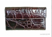Compagnon en cuir façon croco