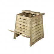 Composteur en bois - Capacité: 345 L - L.760 x P.760 x H.950 mm - Pin traité classe IV