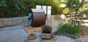 Composteur fontaine paysager