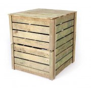 Composteur jardin bois 