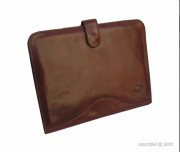 Conférencier marron en cuir de vachette