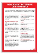Consigne règlement intérieur d'immeuble