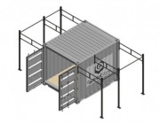 Container crossfit 2 Rigs pour entraînement extérieur
