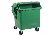 Conteneur à déchets 4 roues pivotantes