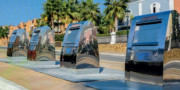 Conteneur à déchets enterré en acier