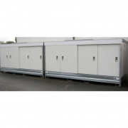 Conteneur de stockage 12 fûts - avec isolation