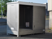Conteneur de stockage en inox - 3 m - Rétention 1100 L