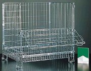 Conteneur en fil grillagé pliable